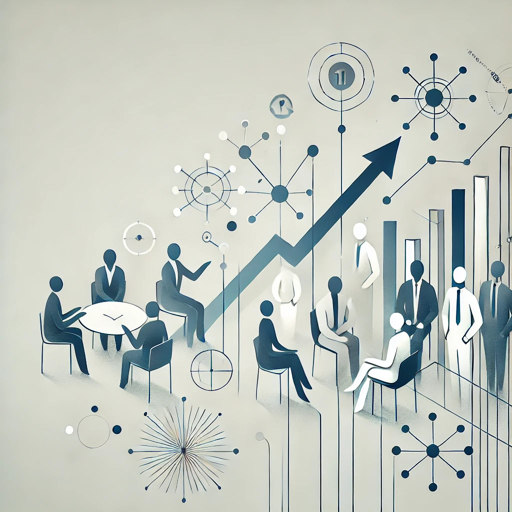 B2B Sales Training depiction with classroom