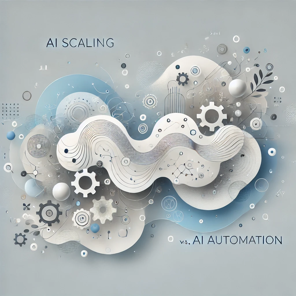 The difference between Scaling and Automating AI depiction