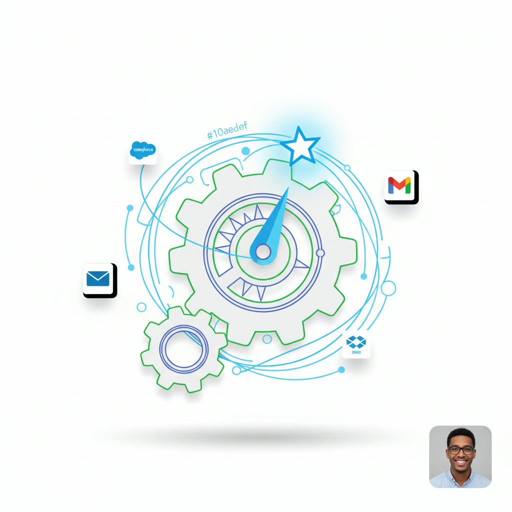 A graphic illustrating actionable value, such as a compass pointing toward a clear strategic direction, or gears turning, representing how insight drives change and progress.