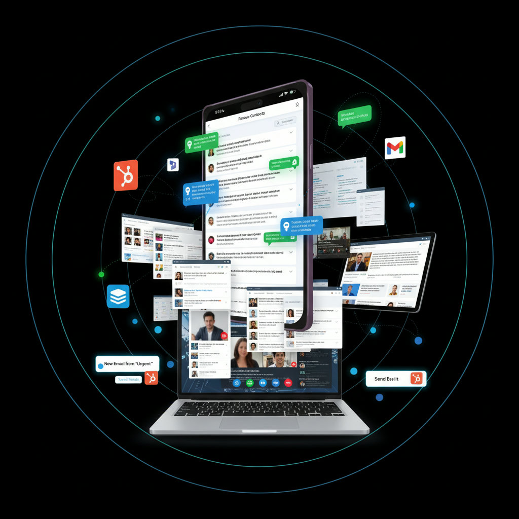 A visually striking representation of a chaotic and overwhelming digital landscape, perhaps with many overlapping screens, notifications, and internet symbols, conveying the challenge of cutting through digital noise.