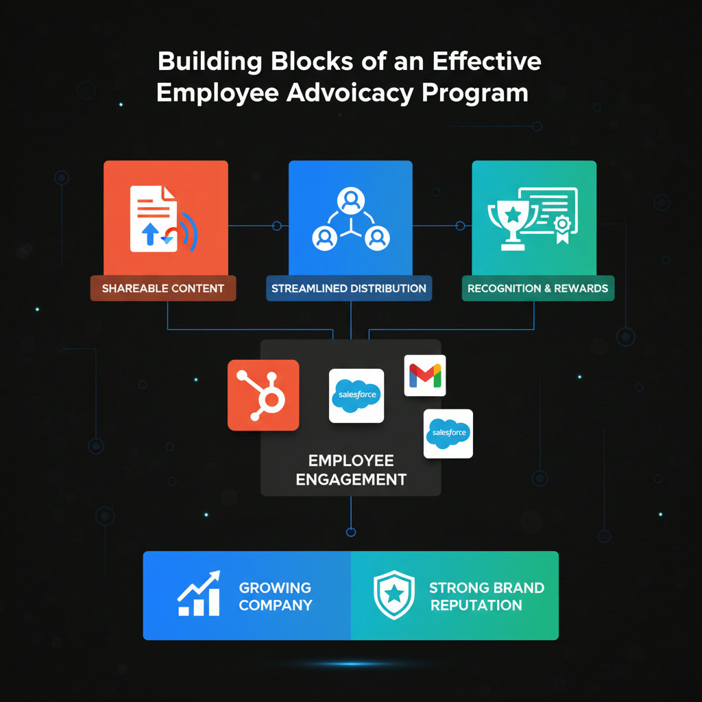 An infographic or a series of interconnected blocks representing the 
