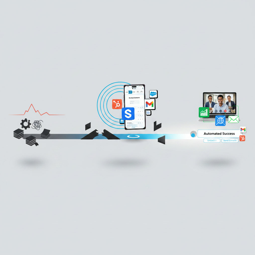 A visual representation of a journey or a path, with various storytelling elements along the way: a starting point (problem), obstacles, helpful guides (the brand/solution), and a positive outcome or transformation at the end.